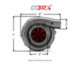 Load image into Gallery viewer, CT3RX-6467 TRIPLEX CERAMIC BALL BEARING OIL-LESS AIR COOLED TURBOCHARGER (1050HP)
