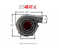 Load image into Gallery viewer, CT4RX-6875 TRIPLEX CERAMIC BALL BEARING OIL-LESS AIR COOLED TURBOCHARGER (1300 HP)