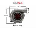 Load image into Gallery viewer, CT2RX-4849 TRIPLEX CERAMIC BALL BEARING OIL-LESS WATER COOLED TURBOCHARGER (575 HP)
