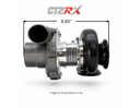 Load image into Gallery viewer, CT2RX-4849 TRIPLEX CERAMIC BALL BEARING OIL-LESS WATER COOLED TURBOCHARGER (575 HP)
