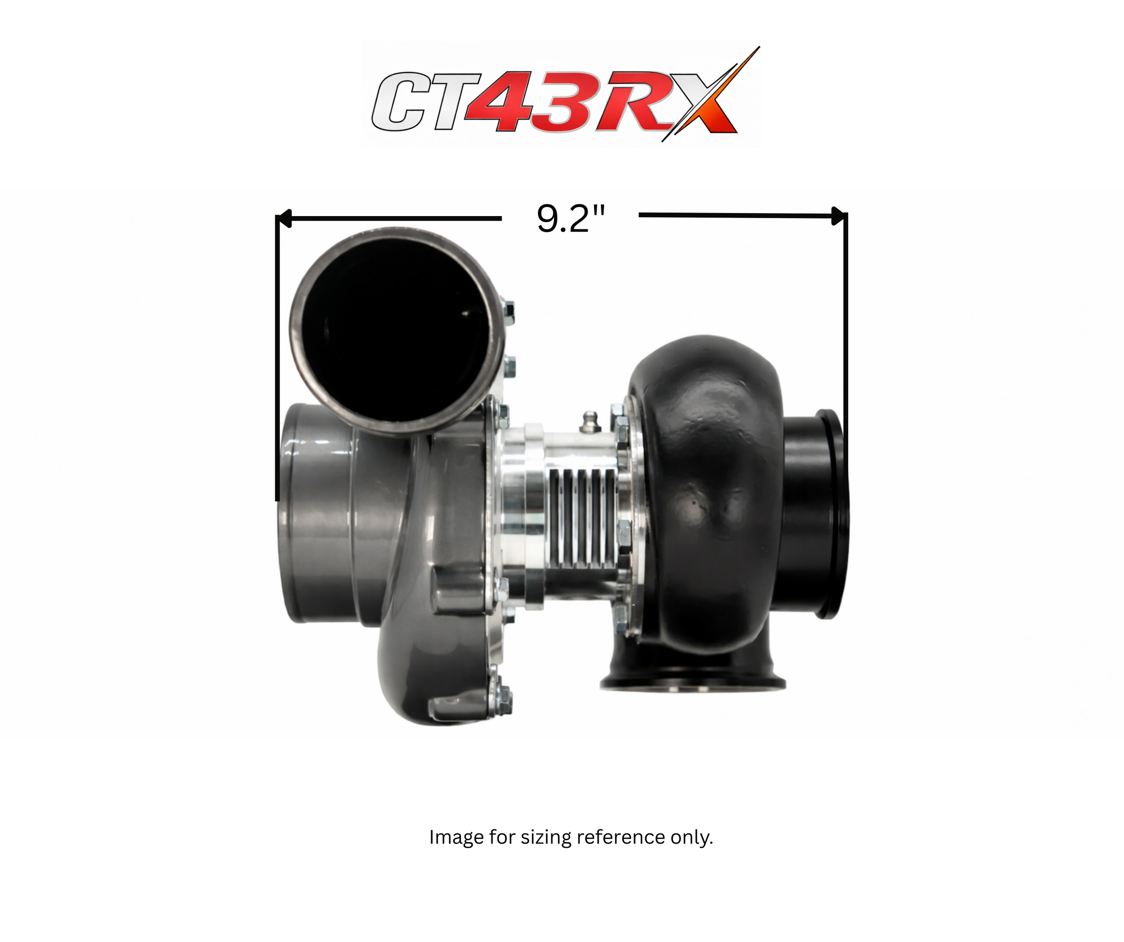 CT43RX-7675 TRIPLEX CERAMIC BALL BEARING OIL-LESS AIR COOLED TURBOCHARGER (1500 HP)