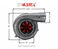 Load image into Gallery viewer, CT43RX-7675 TRIPLEX CERAMIC BALL BEARING OIL-LESS AIR COOLED TURBOCHARGER (1500 HP)
