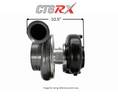 Load image into Gallery viewer, CT6RX-91106 TRIPLEX CERAMIC BALL BEARING OIL-LESS WATER COOLED TURBOCHARGER (2300 HP)
