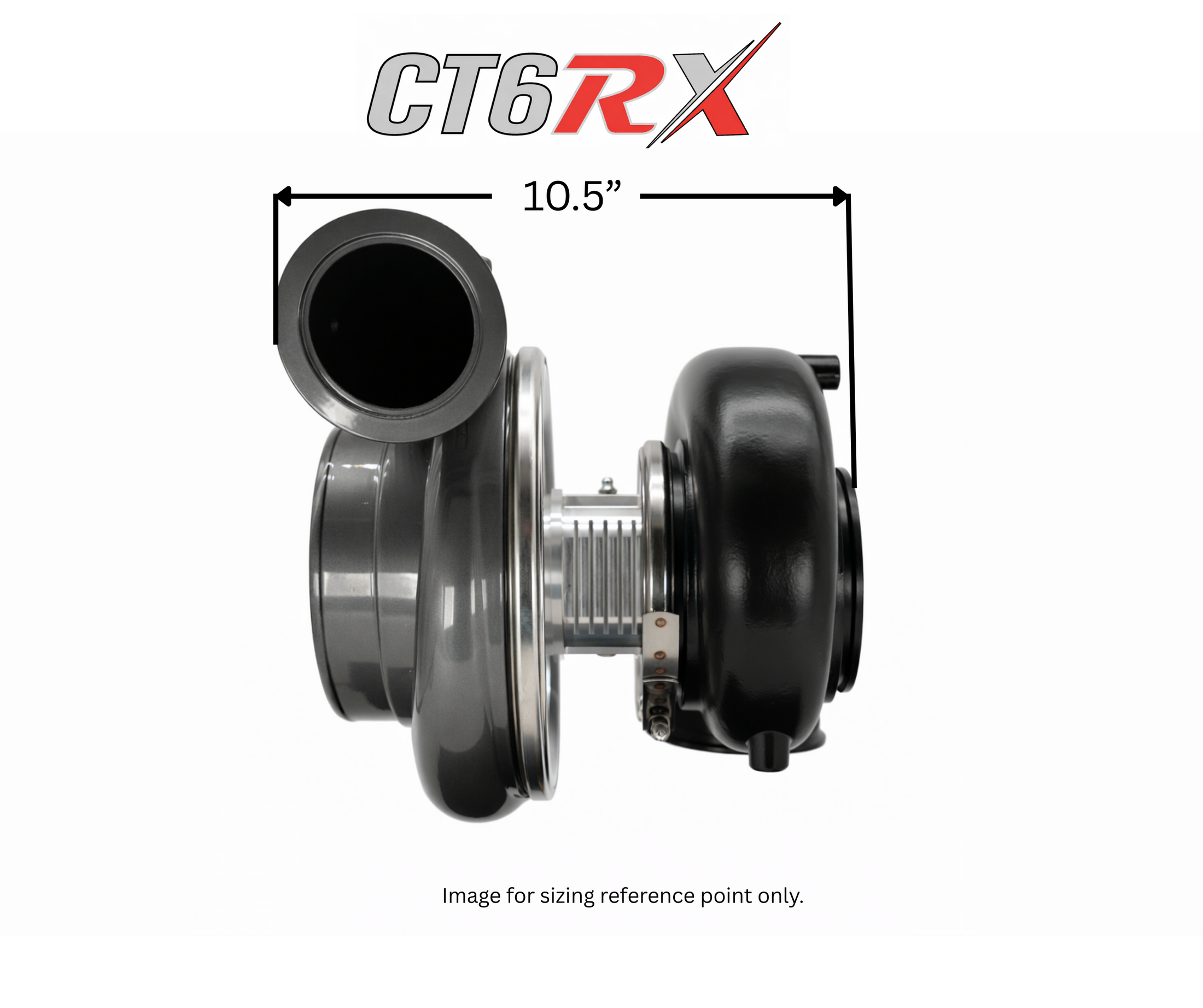 CT6RX-91106 TRIPLEX CERAMIC BALL BEARING OIL-LESS WATER COOLED TURBOCHARGER (2300 HP)