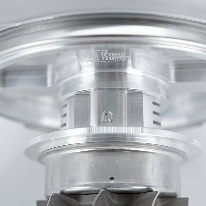 CT8RX-118120 TRIPLEX CERAMIC BALL BEARING OIL-LESS AIR COOLED TURBOCHARGER (3300 HP)