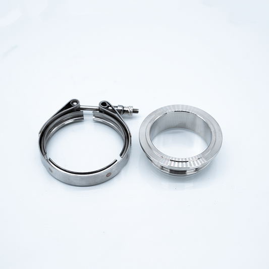 CT3RX-CT4RX T3 3" V-Band Downpipe Flange and Clamp Set